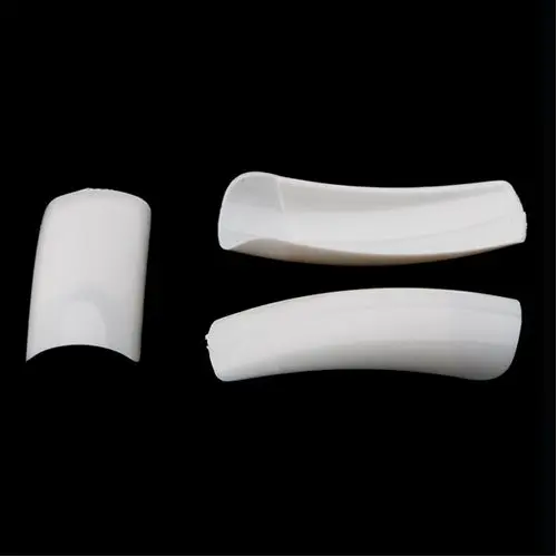 50ks Tipy na nechty, biele, č.3 - French White, Perfect Square