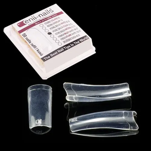 Priehľadné tipy na nechty č.5, 50ks - Royal Salon Clear