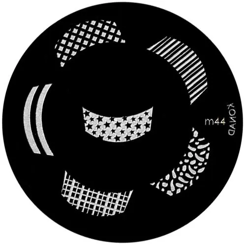 Kovová doštička na zdobenie nechtov pečiatkovaním, m44