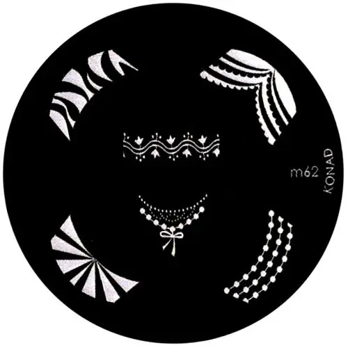 Doštička na pečiatkovanie nechtov m62 - rôzne tvary