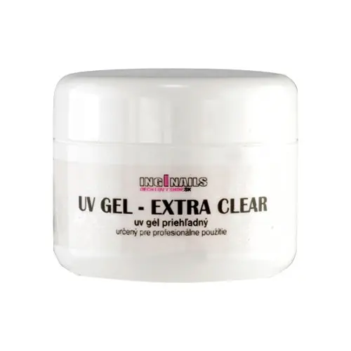 UV gél Inginails - Extra Clear, 25g 