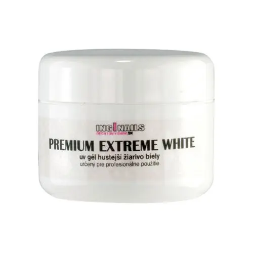 UV gél Inginails - Premium Extreme White, 25g