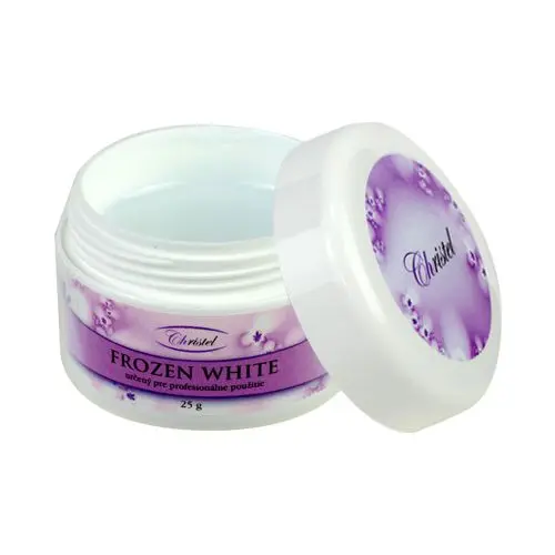 UV gél na nechty - Frozen White gel, 25g