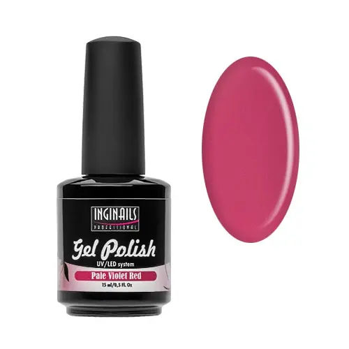 UV gélový lak Inginails Professional 15ml - Pale Violet Red