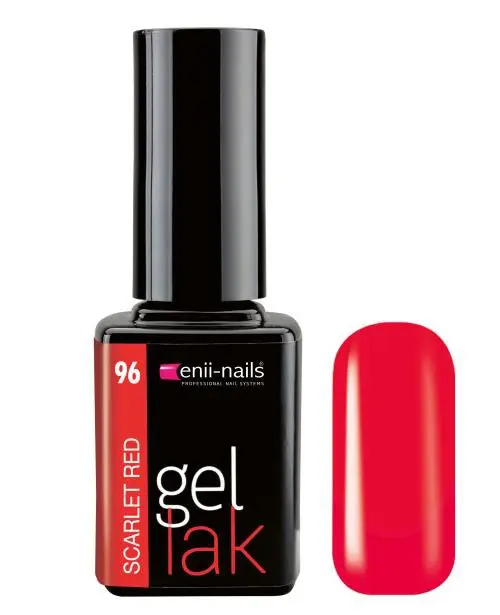 Scarlet Red 96 - ENII Gél lak na nechty, 11 ml