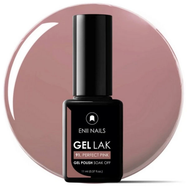 ENII Gélový lak 11ml - Perfect Pink 91