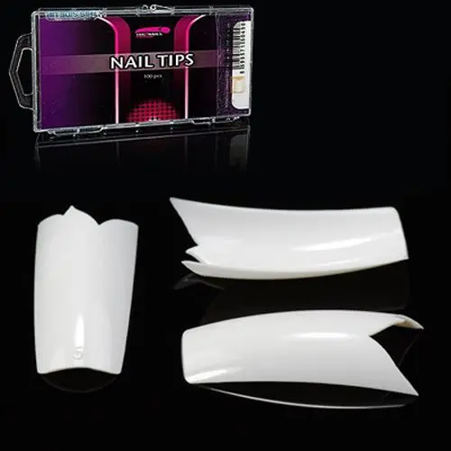 French Flame White, mix 1-10 - nechtové tipy Inginails, 100ks