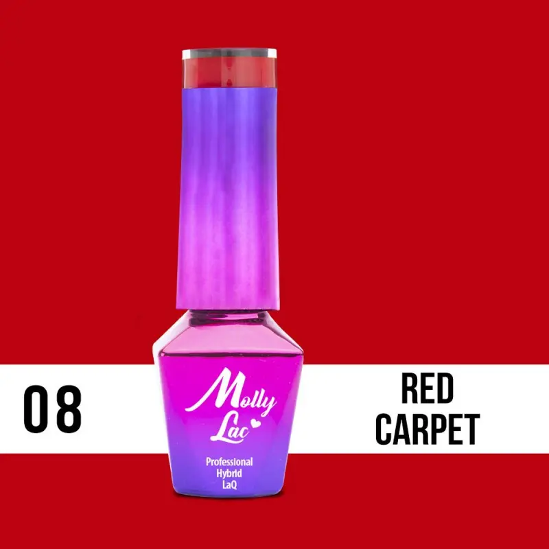 MOLLY LAC UV/LED gél lak Glamour Women - Red Carpet 08, 10ml