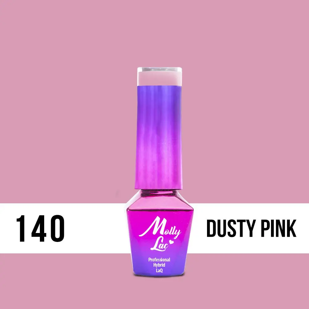 MOLLY LAC UV/LED gél lak Flamingo - Dusty Pink140, 5ml