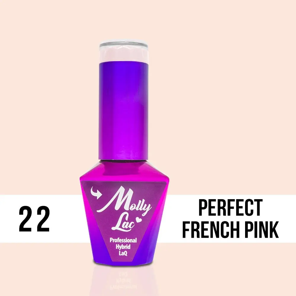 MOLLY LAC UV/LED gél lak Yes I Do - Perfect French Pink 22, 10ml
