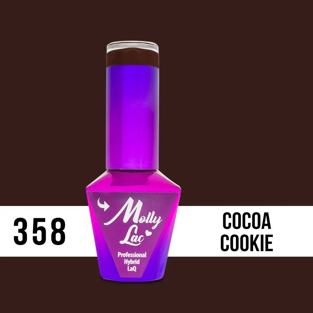 MOLLY LAC UV/LED gél lak Choco Dreams - Cocoa Cookie 358, 10ml