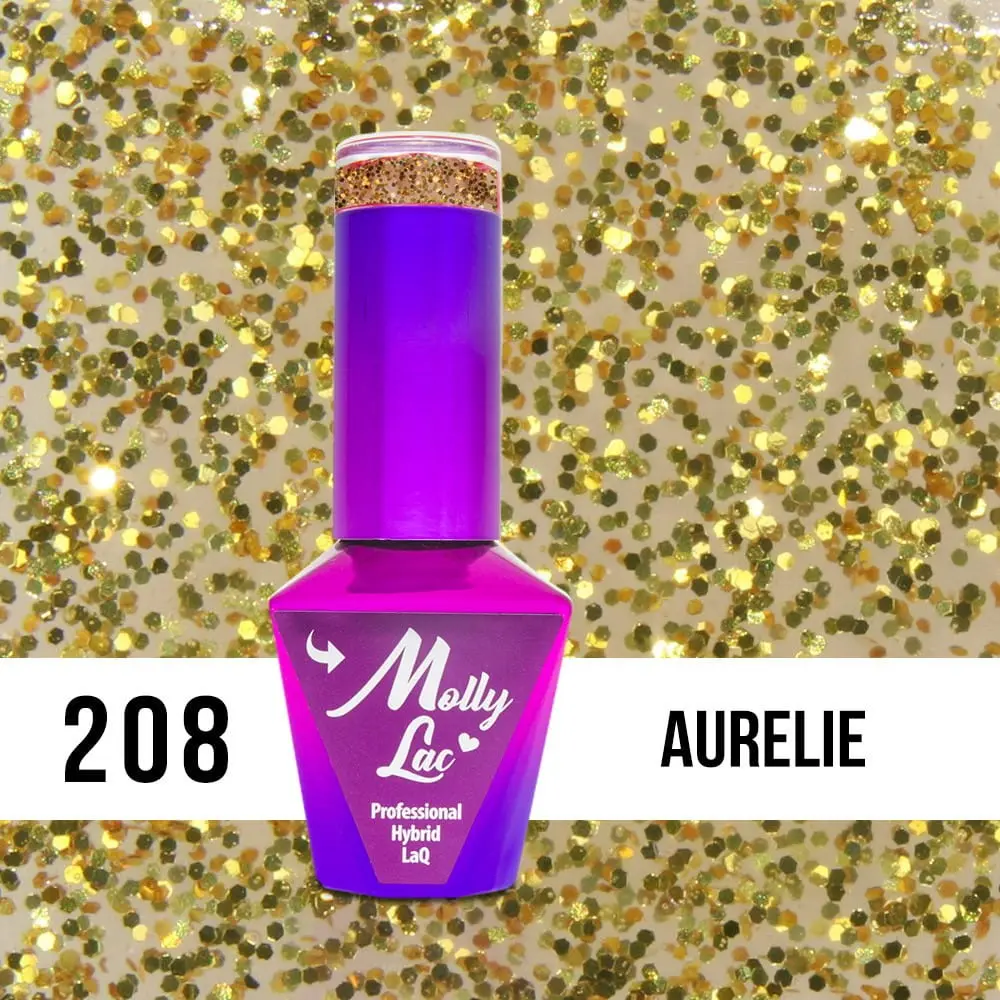 MOLLY LAC UV/LED gél lak Sensual - Aurelie 208, 10ml