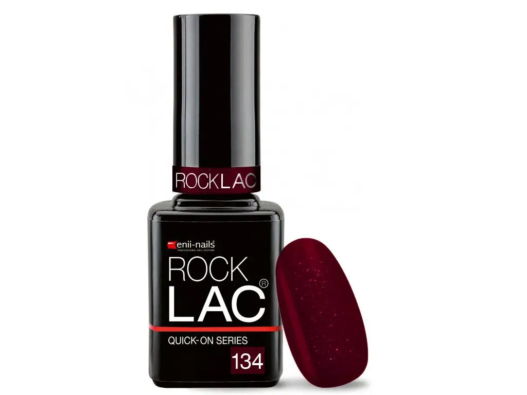 RockLac 134 - bordový s perleťou, 11ml