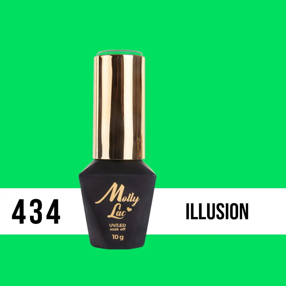 Gél lak, UV/LED Molly Lac- Illusion 434, 10ml