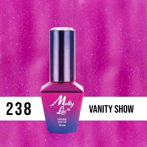 MOLLY LAC UV/LED gél lak Glowing Time - Vanity Show 238, 10ml