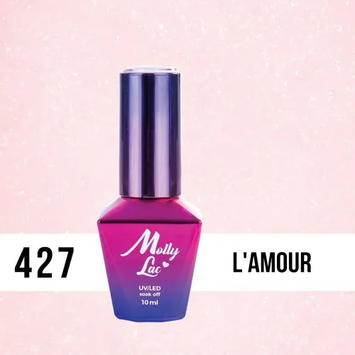 MOLLY LAC UV/LED gél lak Madame French - L´amour 427, 10ml