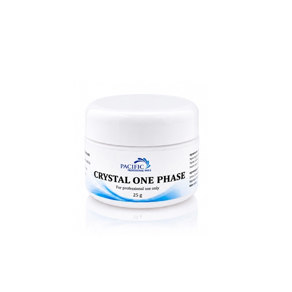 UV stavebný gél na nechty Crystal One Phase, 25g