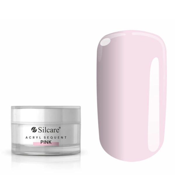 Akrylový prášok Silcare Sequent Acryl –  Suquent Pink, 10g