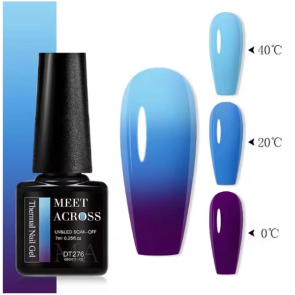 THERMO gél lak - Azure/Deep Purple DT276, 7 ml