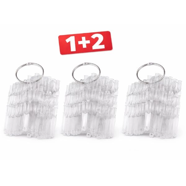 Vzorkovník na nechty – clear - AKCIA 1+2 ZADARMO