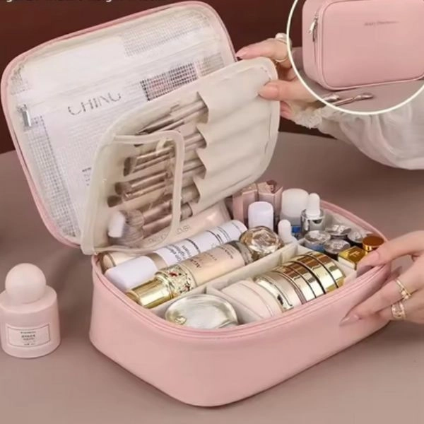 Kozmetická taška, ružová