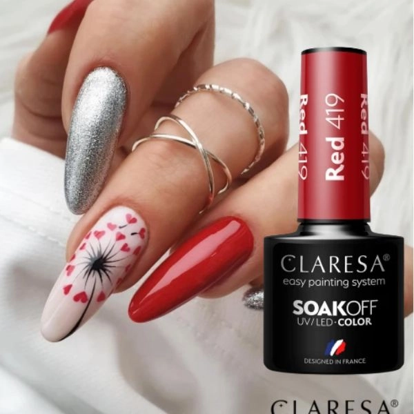 Claresa UV/LED Color Soak Off - Red 419, 5g
