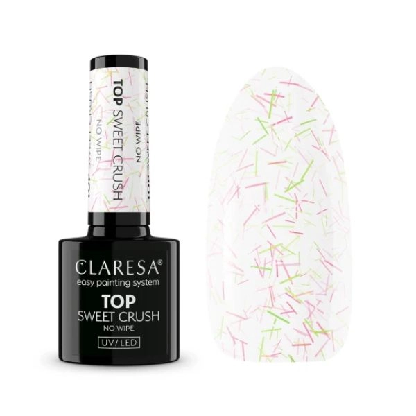 Claresa UV/LED gel TOP No Wipe - Sweet Crush, 5g