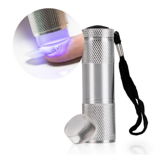 UV/LED Mini lampa 9W s pomôckou na pečiatkovanie