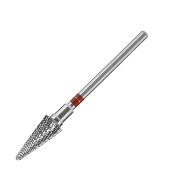 Staleks Pro Expert 6/14 mm ľavotočivý brúsny nadstavec, červený