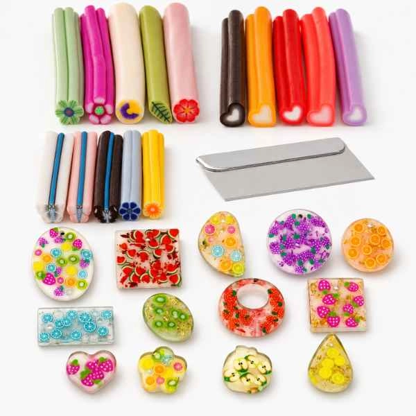 Sada Fimo nail art + rezák
