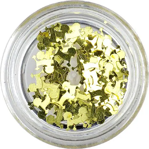 Kovové ozdoby na nechty - pudlíky